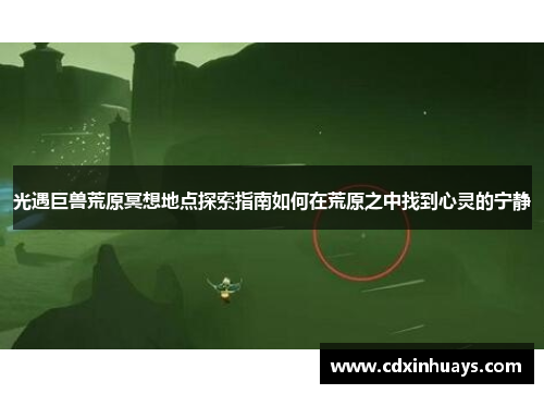 光遇巨兽荒原冥想地点探索指南如何在荒原之中找到心灵的宁静